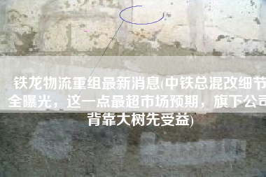 铁龙物流重组最新消息(中铁总混改细节全曝光，这一点最超市场预期，旗下公司背靠大树先受益)