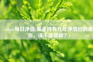 u8see每日净值(基金持有几年净值回到原点，该不该卖掉？)