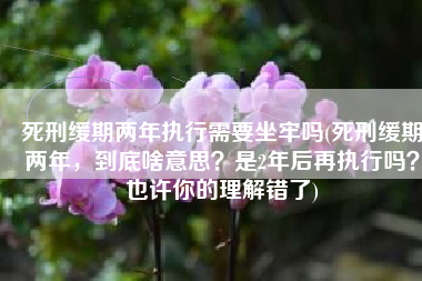 死刑缓期两年执行需要坐牢吗(死刑缓期两年，到底啥意思？是2年后再执行吗？也许你的理解错了)