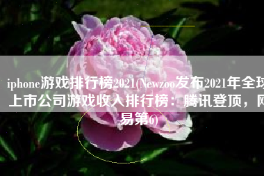 iphone游戏排行榜2021(Newzoo发布2021年全球上市公司游戏收入排行榜：腾讯登顶，网易第6)