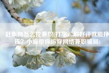 赶集网怎么找兼职(打字、刷好评就能挣钱？小编带你拆穿网络兼职骗局)