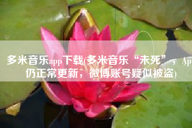 多米音乐app下载(多米音乐“未死”，App仍正常更新，微博账号疑似被盗)