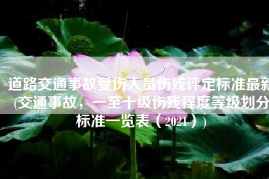 道路交通事故受伤人员伤残评定标准最新(交通事故，一至十级伤残程度等级划分标准一览表（2021）)