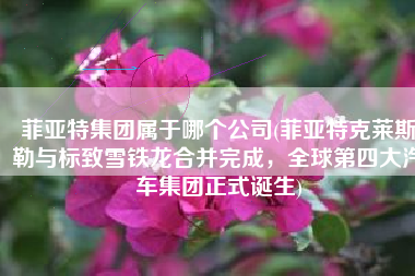 菲亚特集团属于哪个公司(菲亚特克莱斯勒与标致雪铁龙合并完成，全球第四大汽车集团正式诞生)