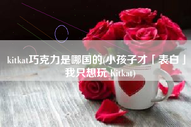 kitkat巧克力是哪国的(小孩子才「表白」，我只想玩 Kitkat)