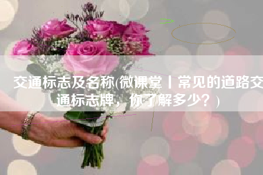 交通标志及名称(微课堂丨常见的道路交通标志牌，你了解多少？)