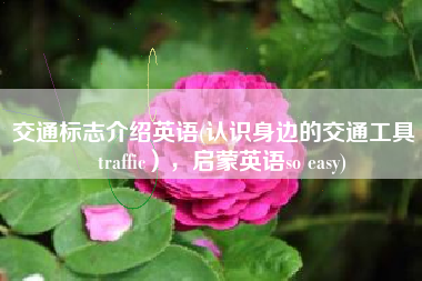 交通标志介绍英语(认识身边的交通工具（traffic），启蒙英语so easy)