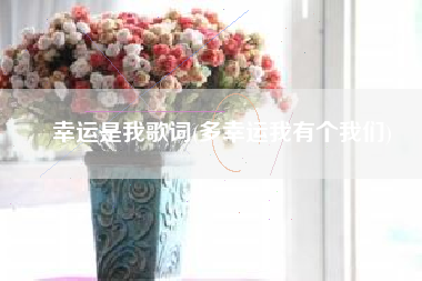 幸运是我歌词(多幸运我有个我们)