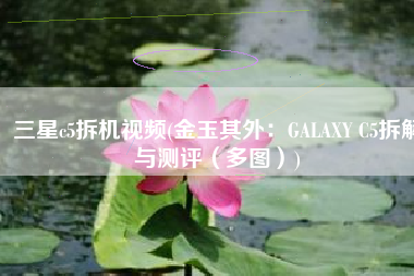 三星c5拆机视频(金玉其外：GALAXY C5拆解与测评（多图）)