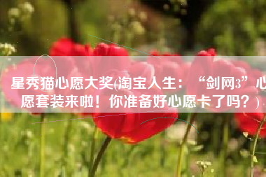 星秀猫心愿大奖(淘宝人生：“剑网3”心愿套装来啦！你准备好心愿卡了吗？)