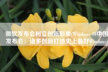 微软发布会树立创新形象(Windows 10中国发布会：诸多创新打造史上最好Windows)