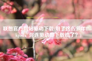 联想官方网站驱动下载(用了这么多年Thinkpad，你连驱动都下载错了？)