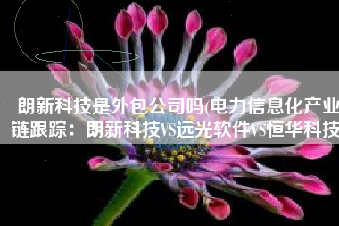 朗新科技是外包公司吗(电力信息化产业链跟踪：朗新科技VS远光软件VS恒华科技)