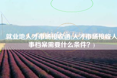就业地人才市场接收函(人才市场接收人事档案需要什么条件？)