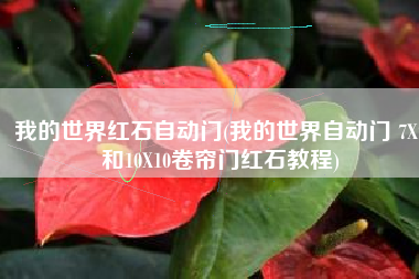 我的世界红石自动门(我的世界自动门 7X7和10X10卷帘门红石教程)