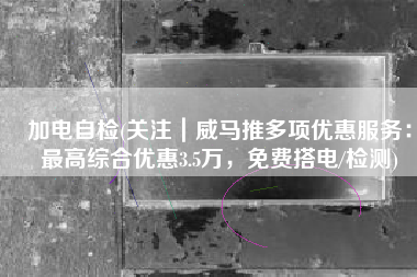 加电自检(关注｜威马推多项优惠服务：最高综合优惠3.5万，免费搭电/检测)