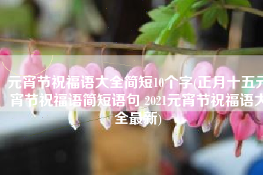 元宵节祝福语大全简短10个字(正月十五元宵节祝福语简短语句 2021元宵节祝福语大全最新)