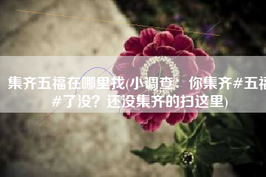 集齐五福在哪里找(小调查：你集齐#五福#了没？还没集齐的扫这里)