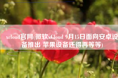 xcloud官网(微软xCloud 9月15日面向安卓设备推出 苹果设备还得再等等)