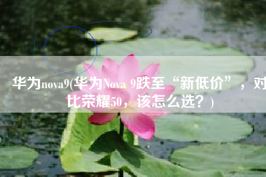 华为nova9(华为Nova 9跌至“新低价”，对比荣耀50，该怎么选？)