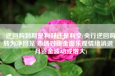 逆回购到期是利好还是利空(央行逆回购转为净回笼 市场对资金面乐观情绪消退 7月资金波动或增大)