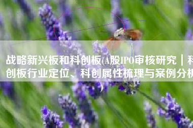 战略新兴板和科创板(A股IPO审核研究｜科创板行业定位、科创属性梳理与案例分析)