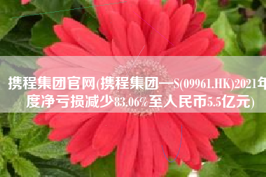 携程集团官网(携程集团—S(09961.HK)2021年度净亏损减少83.06%至人民币5.5亿元)