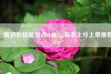 青钢影技能加点(LOLS12版本上分上单推荐)