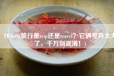 TRAvel(旅行是trip还是travel？它俩差异太大了，千万别混淆！)
