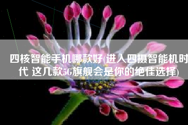 四核智能手机哪款好(进入四摄智能机时代 这几款5G旗舰会是你的绝佳选择)