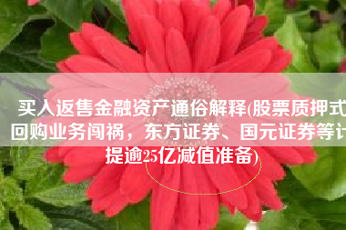 买入返售金融资产通俗解释(股票质押式回购业务闯祸，东方证券、国元证券等计提逾25亿减值准备)