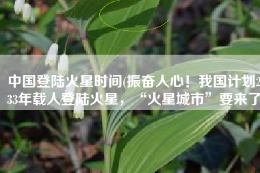 中国登陆火星时间(振奋人心！我国计划2033年载人登陆火星，“火星城市”要来了)