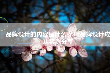 品牌设计的内容是什么,茶叶品牌设计成功案例分享