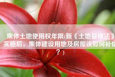集体土地使用权年限(新《土地管理法》实施后，集体建设用地及房屋该如何补偿？)