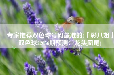 专家推荐双色球号码最准的(「彩八姐」双色球22056期预测：龙头凤尾)