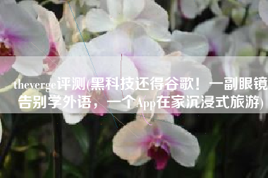 theverge评测(黑科技还得谷歌！一副眼镜告别学外语，一个App在家沉浸式旅游)