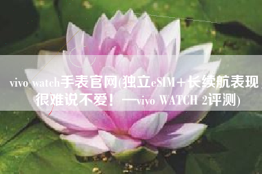 vivo watch手表官网(独立eSIM+长续航表现，很难说不爱！—vivo WATCH 2评测)