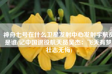 神舟七号在什么卫星发射中心发射宇航员是谁(记中国退役航天员吴杰：飞天有梦 壮志无悔)