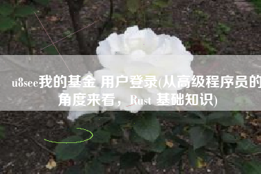 u8see我的基金 用户登录(从高级程序员的角度来看，Rust 基础知识)