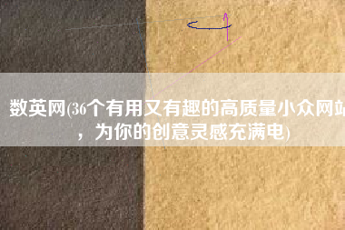 数英网(36个有用又有趣的高质量小众网站，为你的创意灵感充满电)