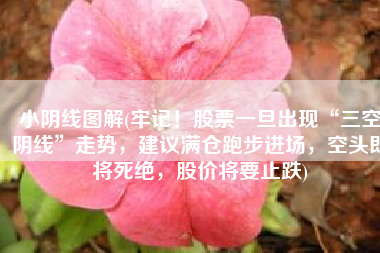 小阴线图解(牢记！股票一旦出现“三空阴线”走势，建议满仓跑步进场，空头即将死绝，股价将要止跌)