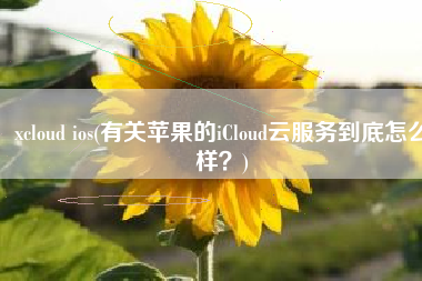 xcloud ios(有关苹果的iCloud云服务到底怎么样？)