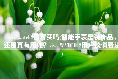 vivo watch2值得买吗(智能手表是装饰品，还是真有用处？vivo WATCH 2用户谈谈看法)