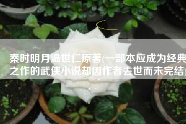 秦时明月温世仁原著(一部本应成为经典之作的武侠小说却因作者去世而未完结)