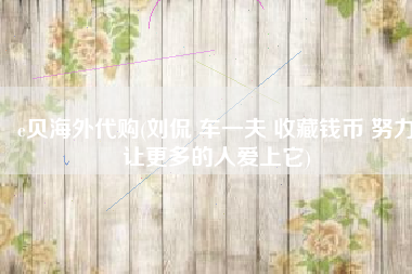 e贝海外代购(刘侃 车一夫 收藏钱币 努力让更多的人爱上它)