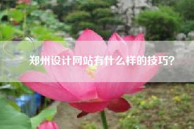 郑州设计网站有什么样的技巧？