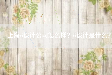 上海vi设计公司怎么样？vi设计是什么？