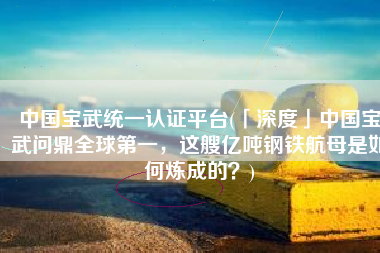 中国宝武统一认证平台(「深度」中国宝武问鼎全球第一，这艘亿吨钢铁航母是如何炼成的？)