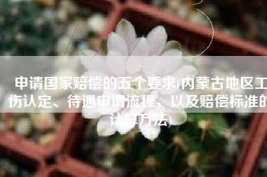 申请国家赔偿的五个要求(内蒙古地区工伤认定、待遇申请流程，以及赔偿标准的计算方法)