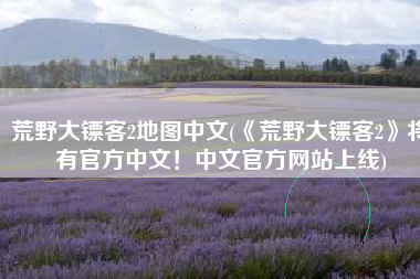 荒野大镖客2地图中文(《荒野大镖客2》将有官方中文！中文官方网站上线)